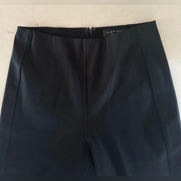 Rag & Bone Women’s Black Back Zip Slim Pants Size M - Picture 2 of 8